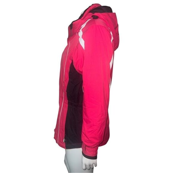 Obermeyer Women's Monaco Ski Snowboard Jacket Parka Red Black Size 8 EUC - Picture 3 of 8